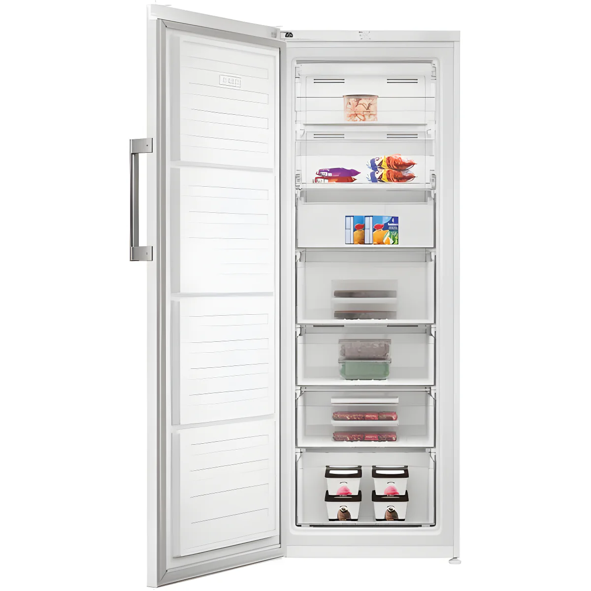 Hotpoint HPMFF 1292 W4UK - White 256L Tall Freezer - Frost Free -Garage Safe - E Energy - Image 4