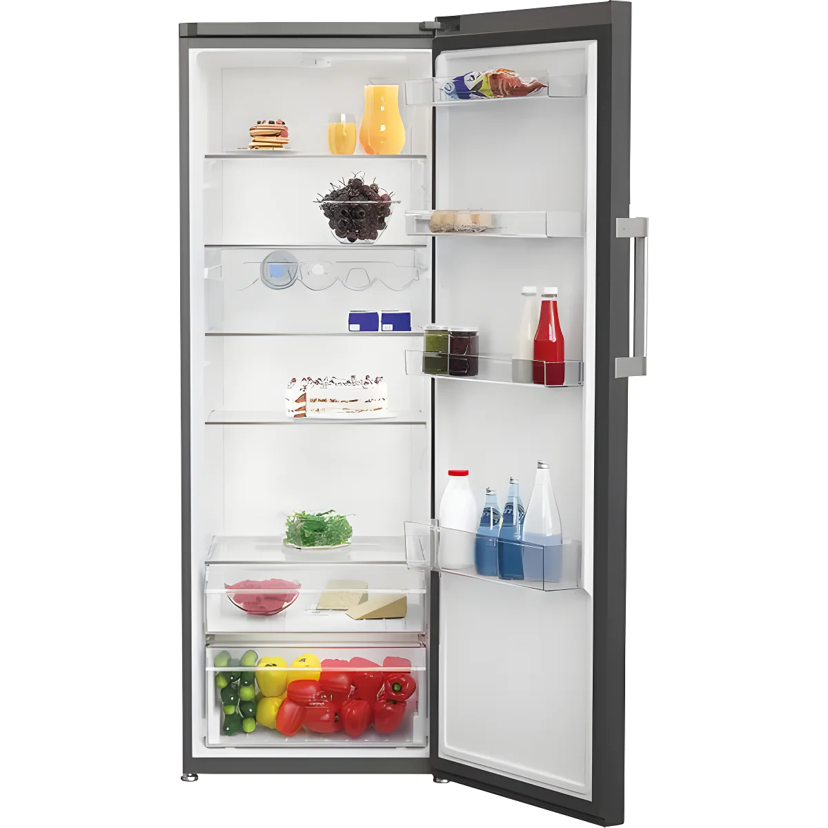 Hotpoint HPMLS 1411 XBR4UK - Dark Inox Tall Larder Fridge - 367L - E Energy - Image 3