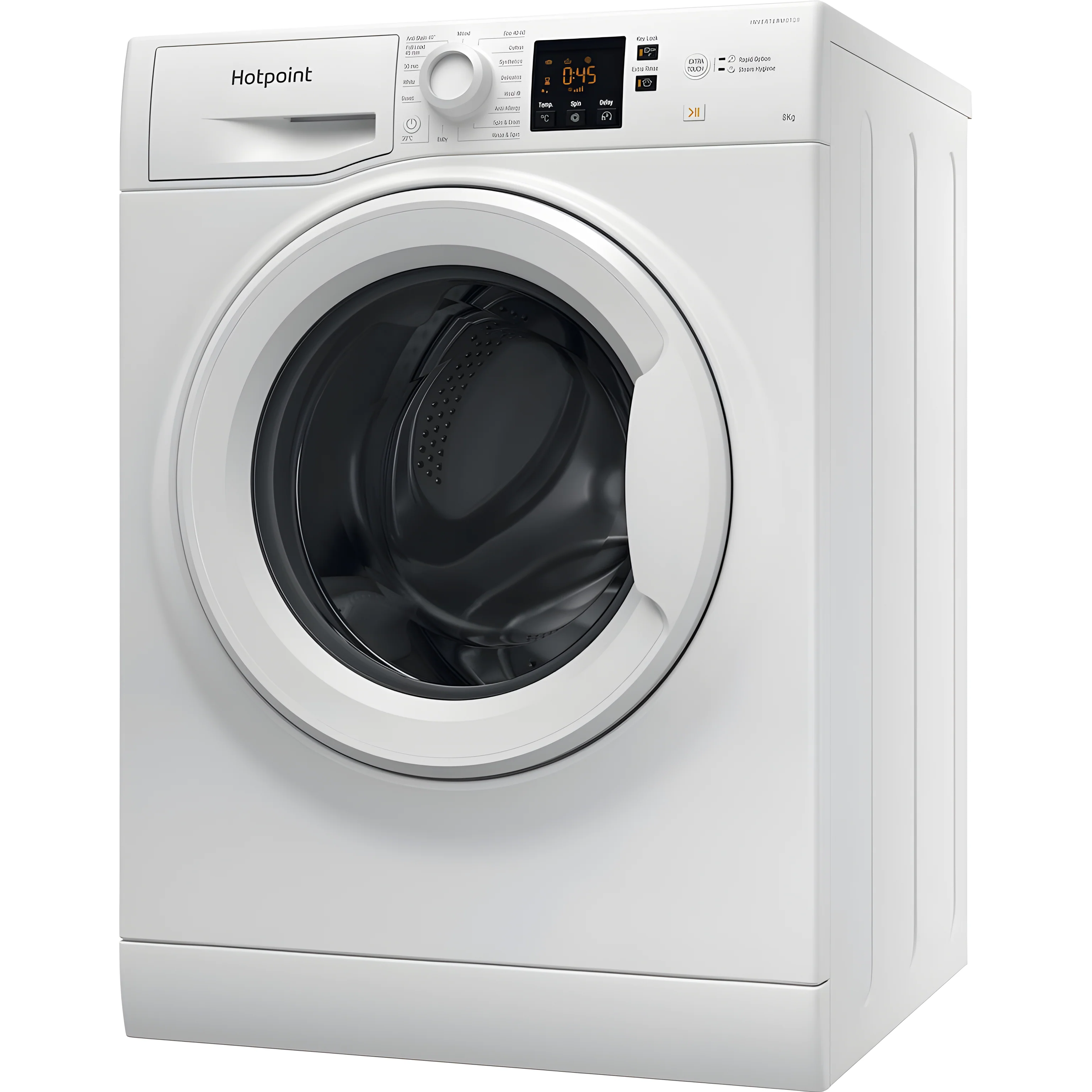 Hotpoint NSWF 846 W UK - White Freestanding 8KG Washing Machine - 1400 RPM - A energy - Image 2