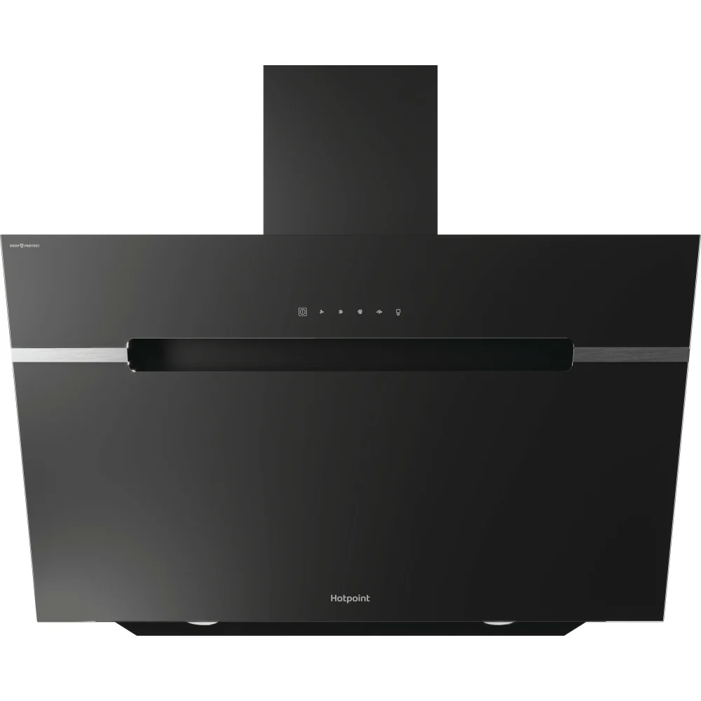 Hotpoint PHVS 91F LT DP K - Black 90cm Chimney Cooker Hood - 570m³/h Air Flow - A+ Energy Rated