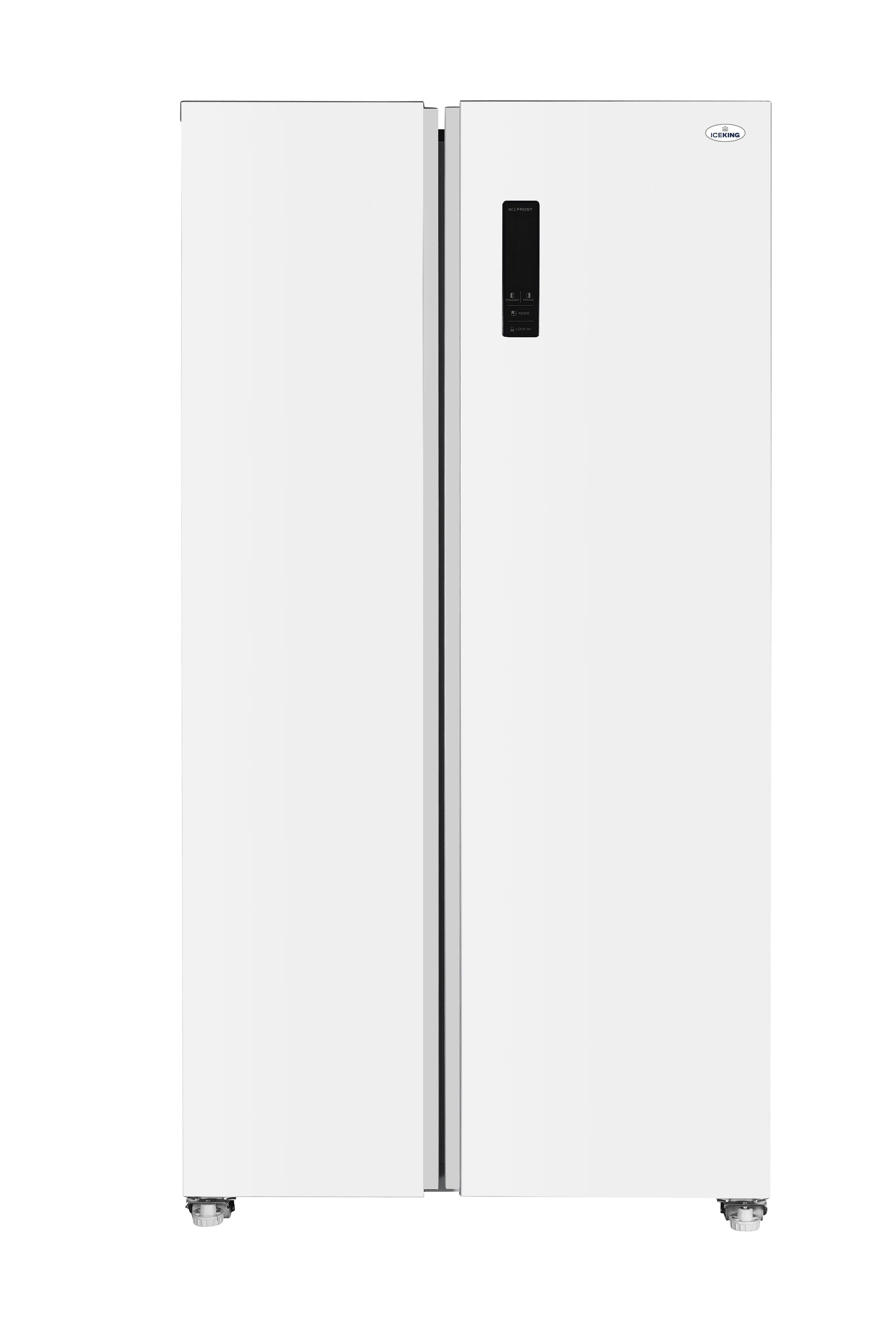 Iceking IKSBS442WH - White American Fridge Freezer - 442L - E Energy Rating