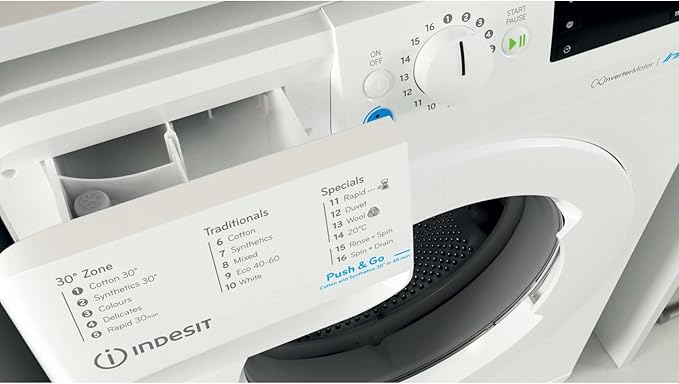 Indesit BWE 91496X W UK N - White 9KG Washing Machine - 1400 RPM - A energy - Image 4
