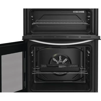 Indesit IDE6VMW - White Electric Double Cooker - 60cm Ceramic Hob - A Energy - Image 4