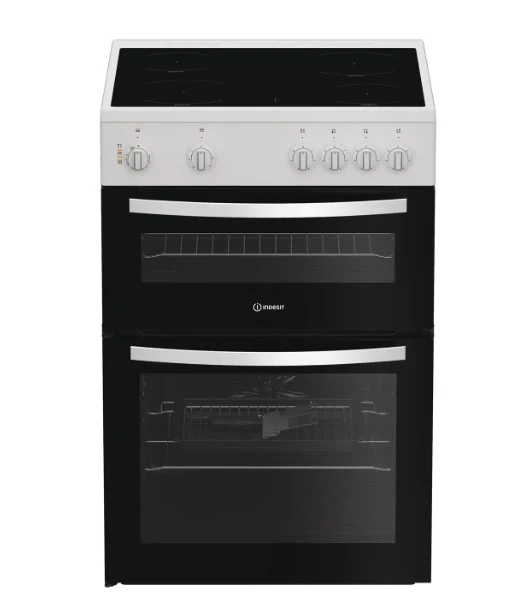 Indesit ITE6VMW - White Electric Cooker - 69L Ceramic Hob - A Rated