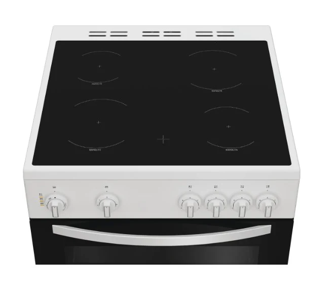 Indesit ITE6VMW - White Electric Cooker - 69L Ceramic Hob - A Rated - Image 2