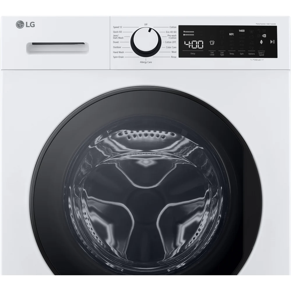 LG F4T209WSE - White 9KG Washing Machine - 1400 RPM - A energy - Image 3