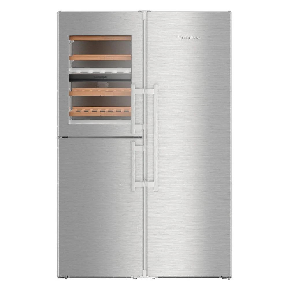 Liebherr SBSES 8496 PremiumPlus BioFresh - Stainless Steel American Fridge Freezer - 372L Fridge, 133L Freezer - D Rated