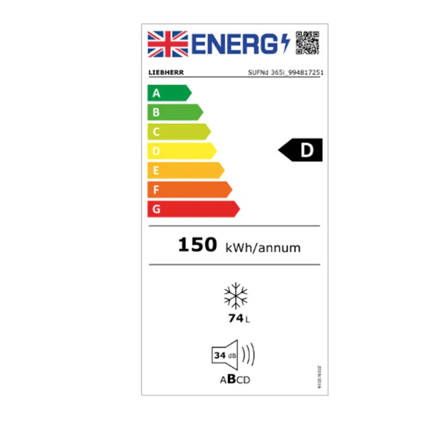 Liebherr SUFNd365i Prime - White Freezer - 74L Capacity - D Energy Rating - Image 3