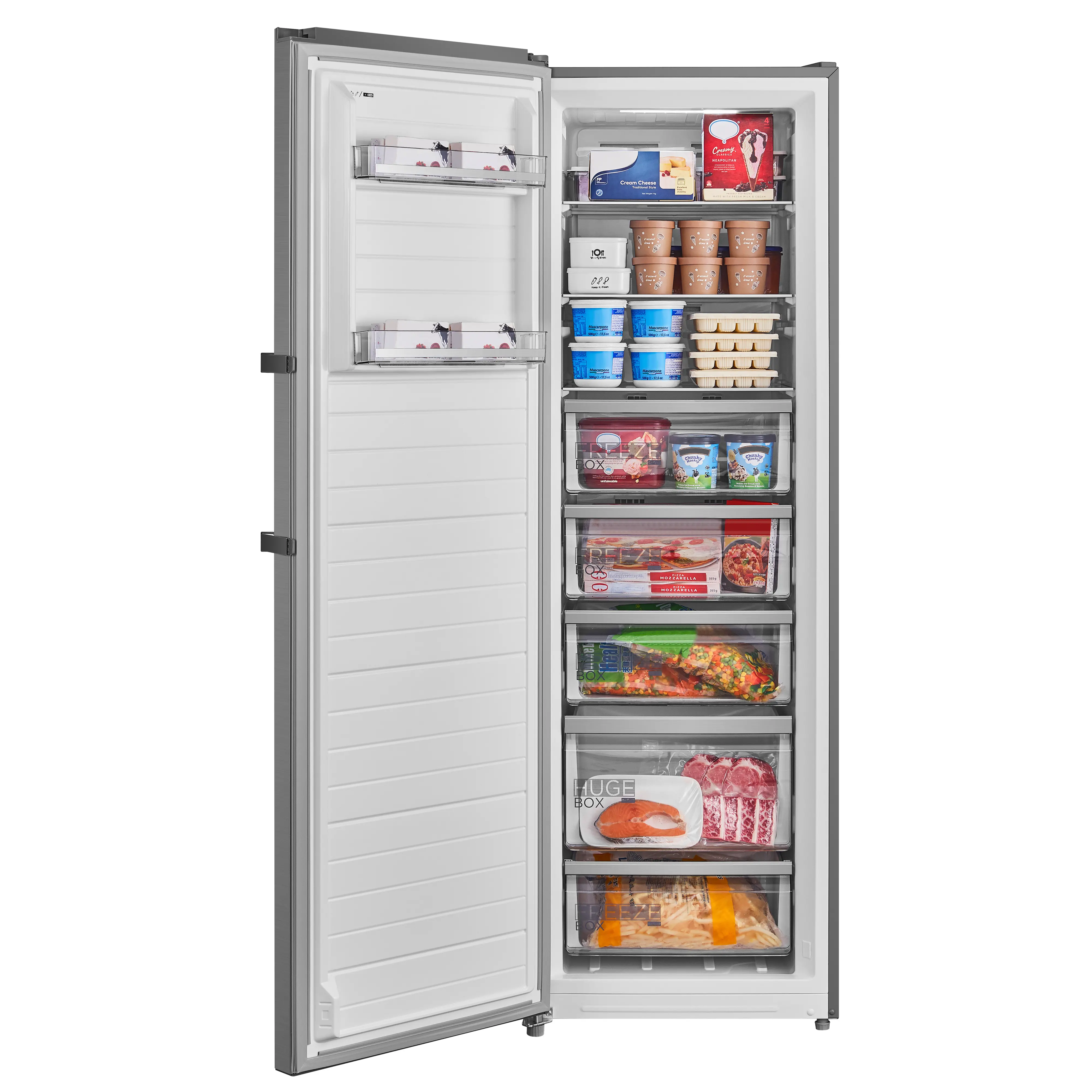 Midea MDRU385MTE46 - Inox Upright Freezer - 272L - E Rated - Image 3