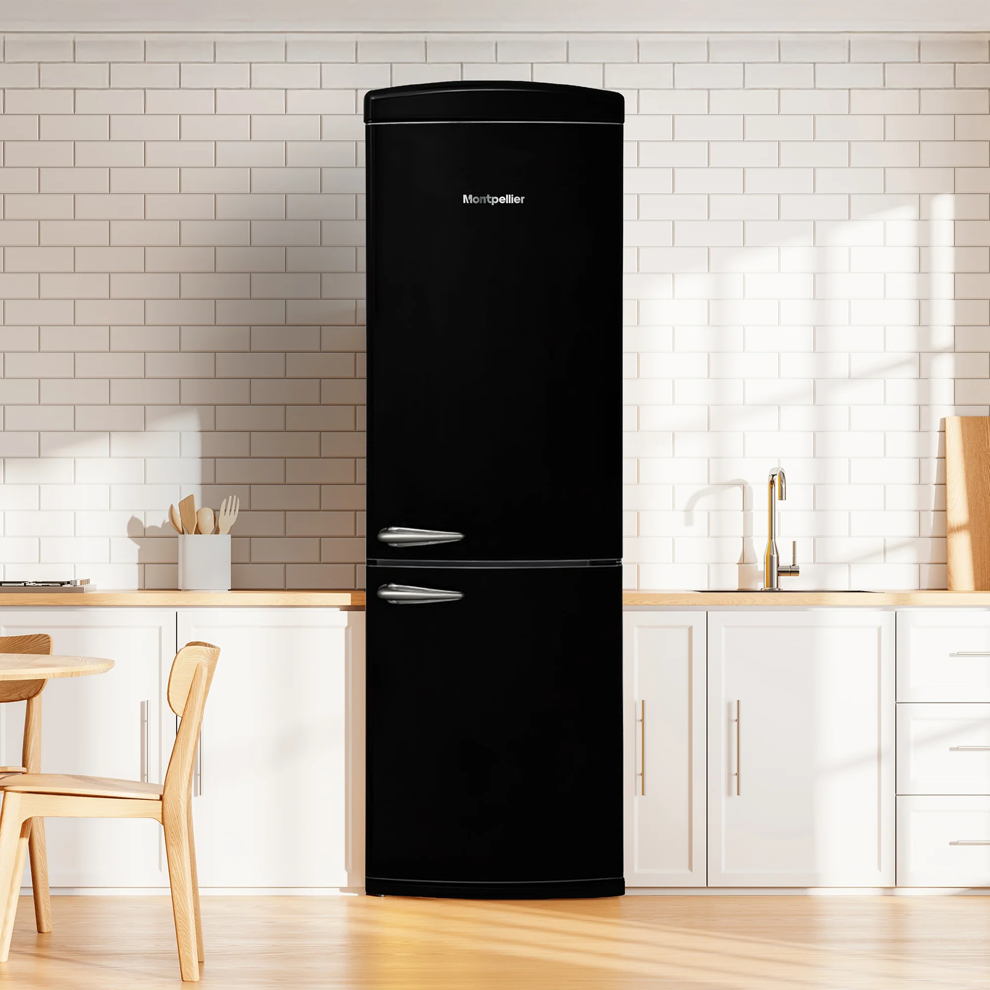 Montpellier MAB190K - Black Fridge Freezer - 295L - E Energy Rating - Image 10