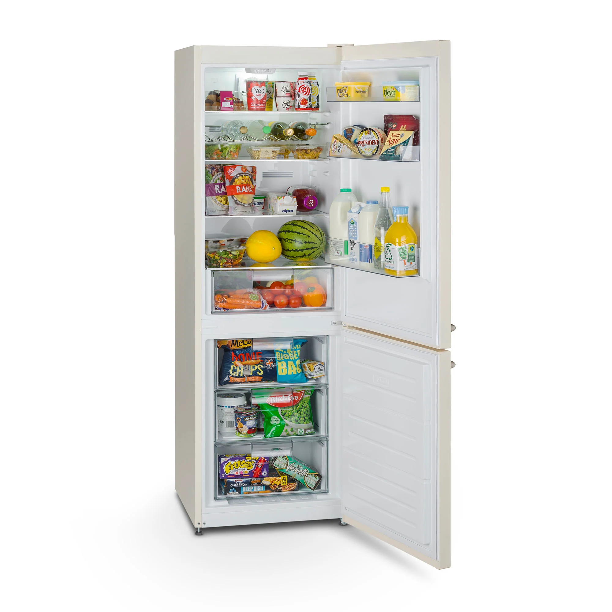 Montpellier MAB386EC - Cream Retro No Frost Fridge Freezer - 186cm - E Energy Rating - Image 6