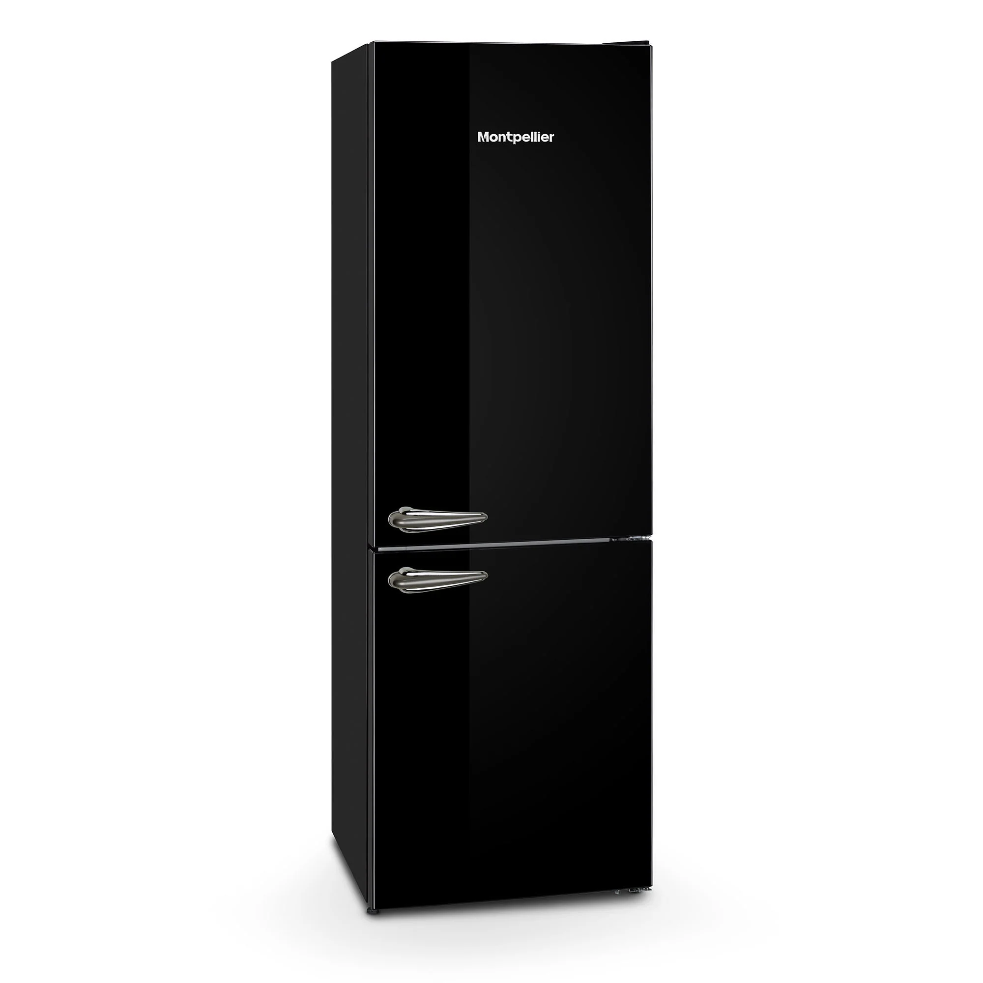 Montpellier MAB386EK - Black Retro No Frost Fridge Freezer - 395L Capacity - E Energy Rating - Image 3