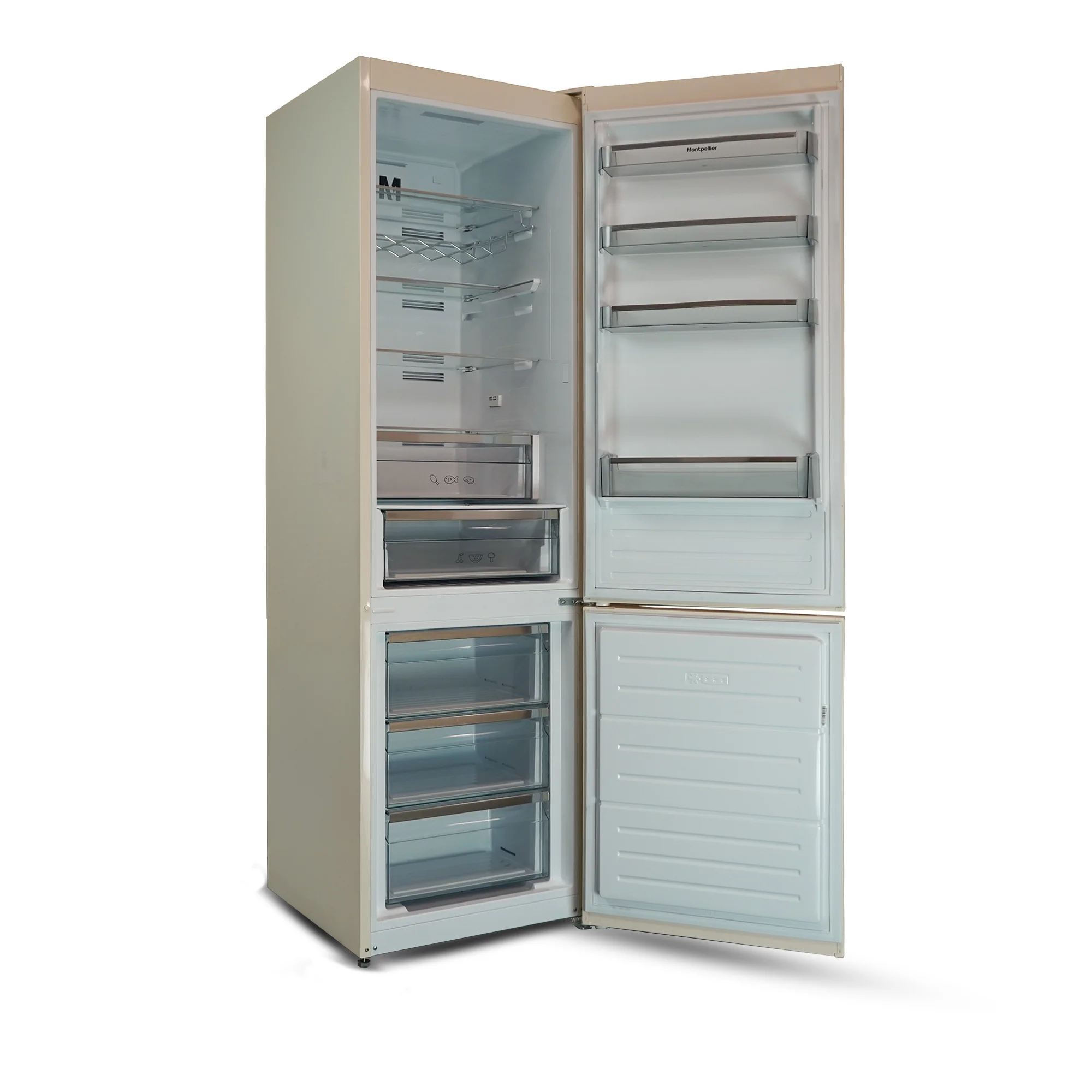 Montpellier MDANF201C - Tall Cream 327L No Frost - Garage Safe Fridge Freezer - E Energy Rating - Image 6