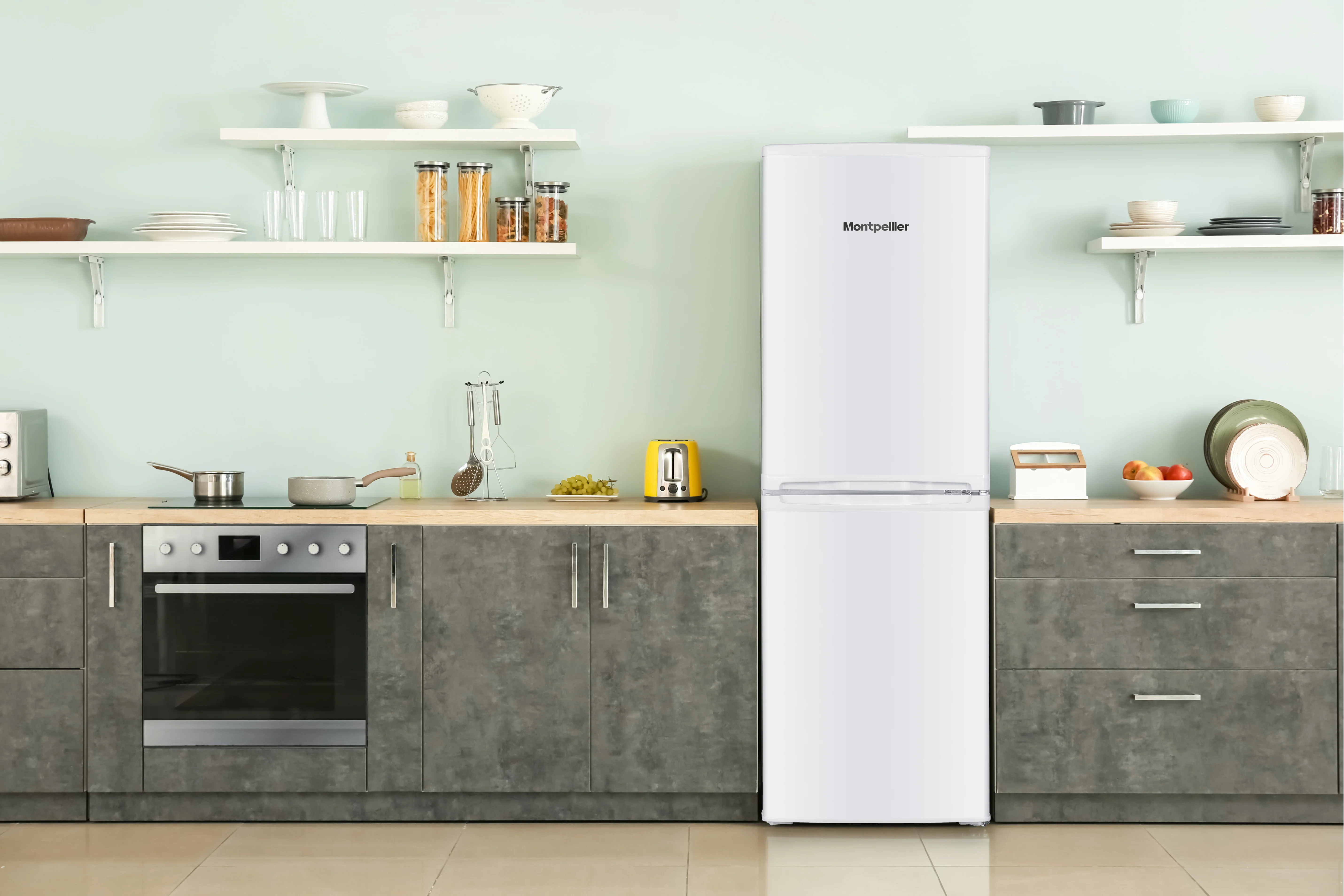 Montpellier MDAS144W - Small White Fridge Freezer - 142L - E Energy - Image 6