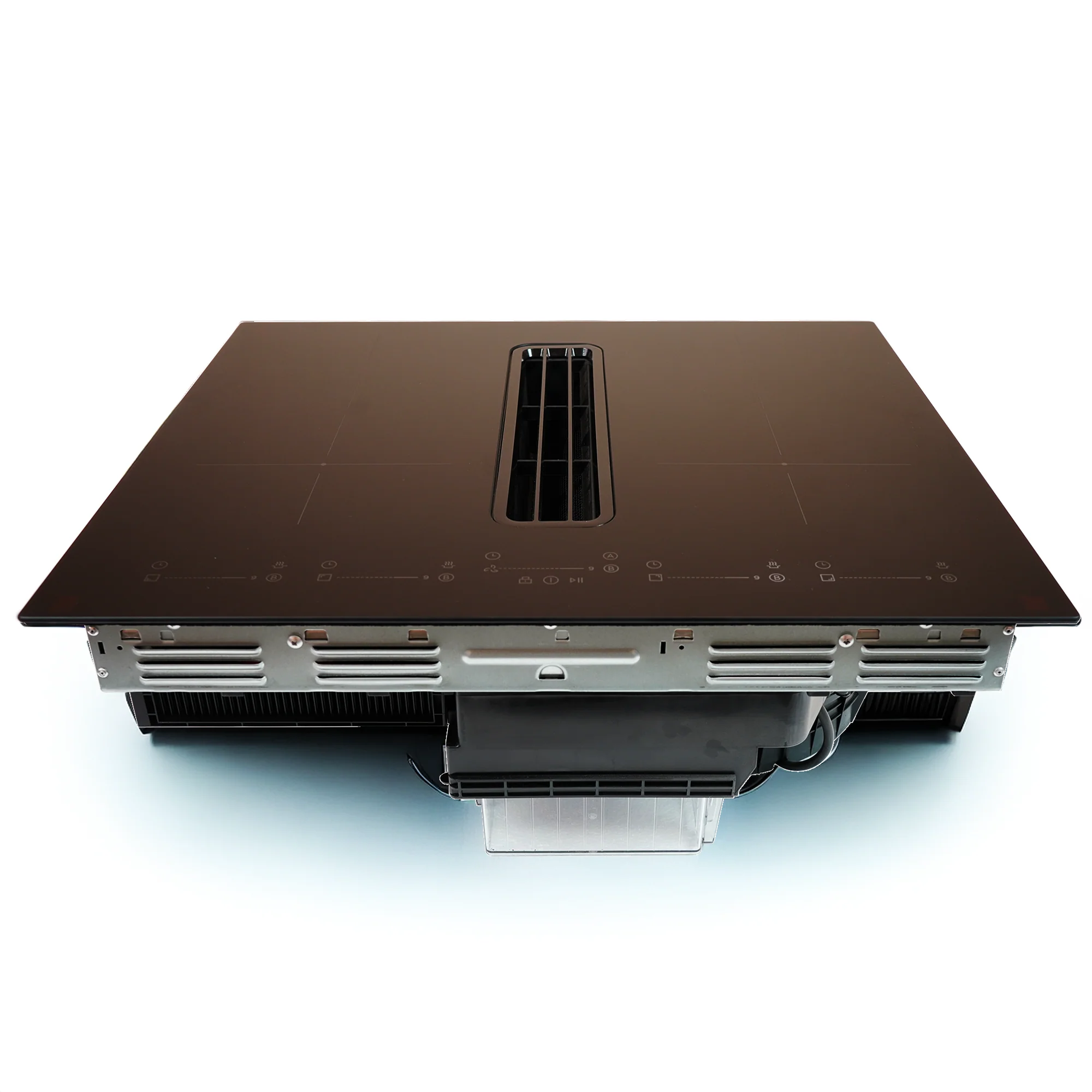 Montpellier MDAVIN60DF - Black Glass 60cm Vented Induction Hob - 4 Cooking Zones - E Energy - Image 2