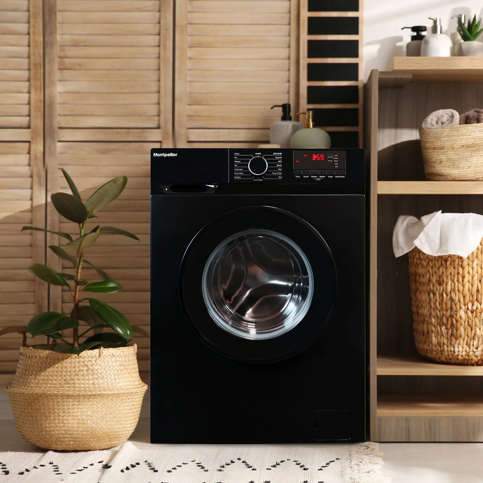 Montpellier MDAWM1014K - Black 10KG Washing Machine - 1400 RPM - A energy - Image 6