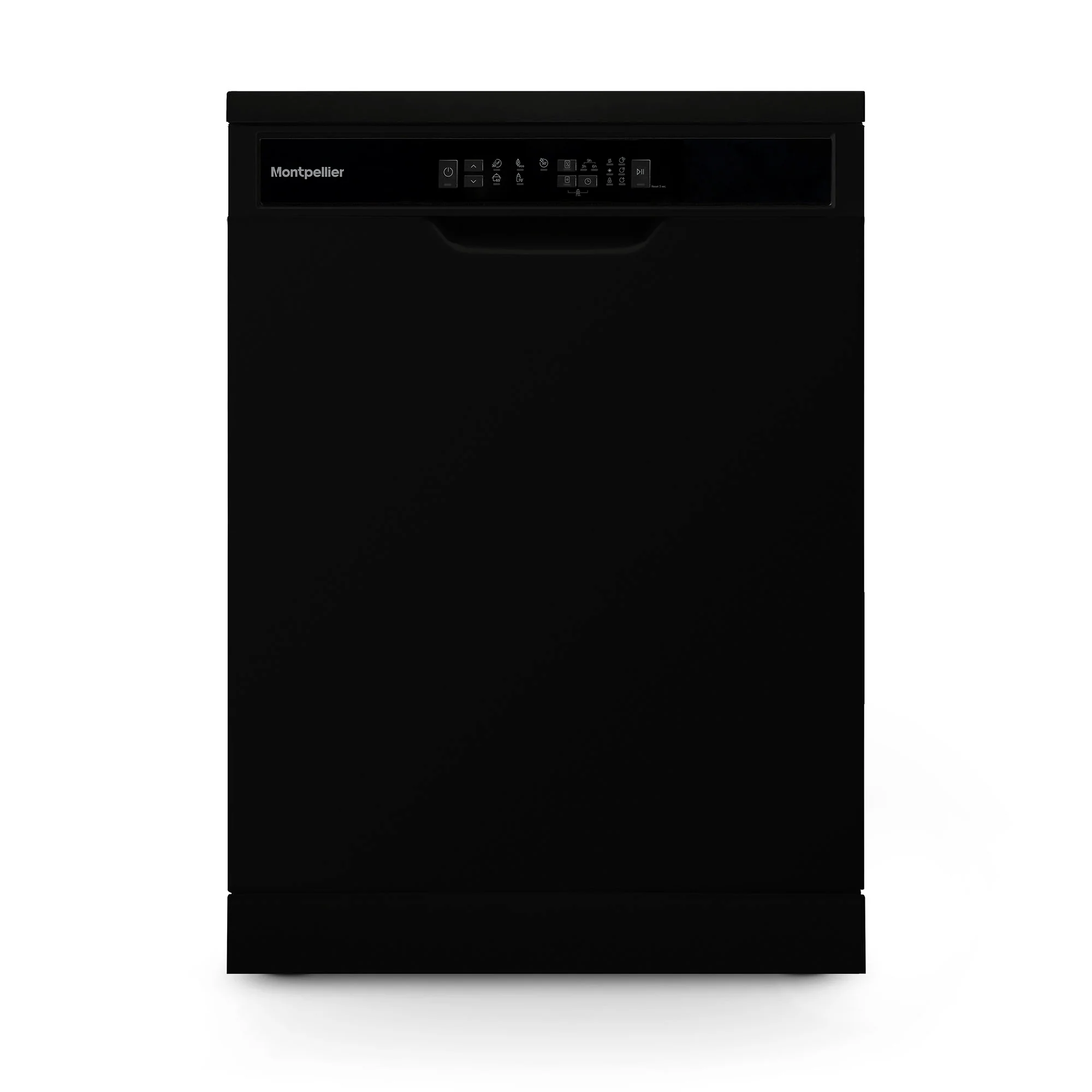 Montpellier MDWD1354K - Black 13 Place Setting Dishwasher - Freestanding - D Energy Rating