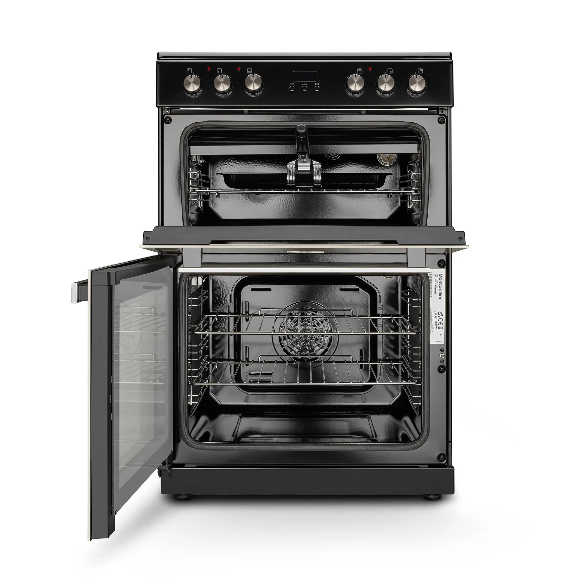 Montpellier MMRC60FC - Cream 60cm Ceramic Mini Range Cooker - Four Zones - A/A Energy - Image 2