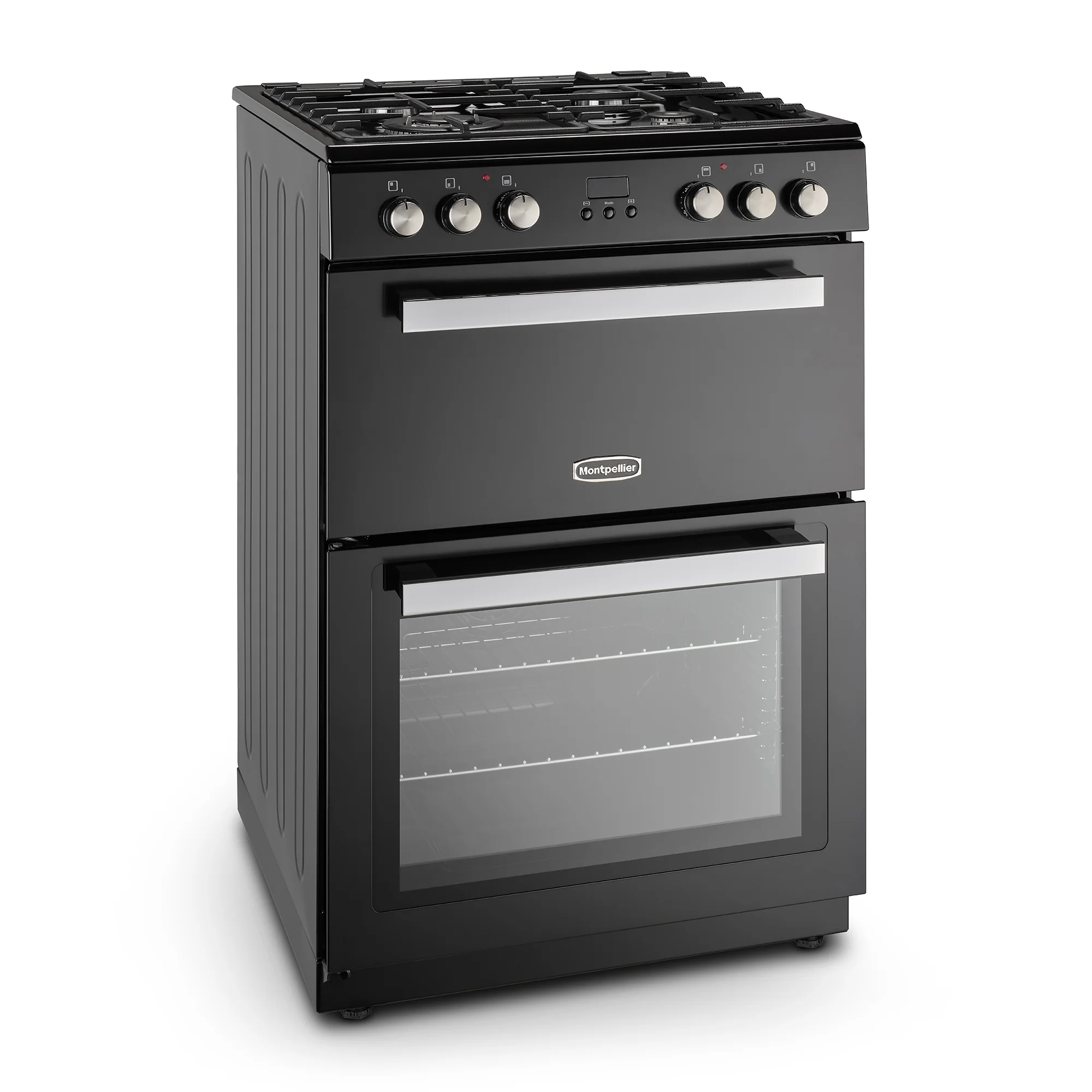 Montpellier MMRDF60FK - Black 60cm Dual Fuel Mini Range Cooker - 72 Litres Main Oven, 39 Litres Top Oven - A/A Energy Rating - Image 3