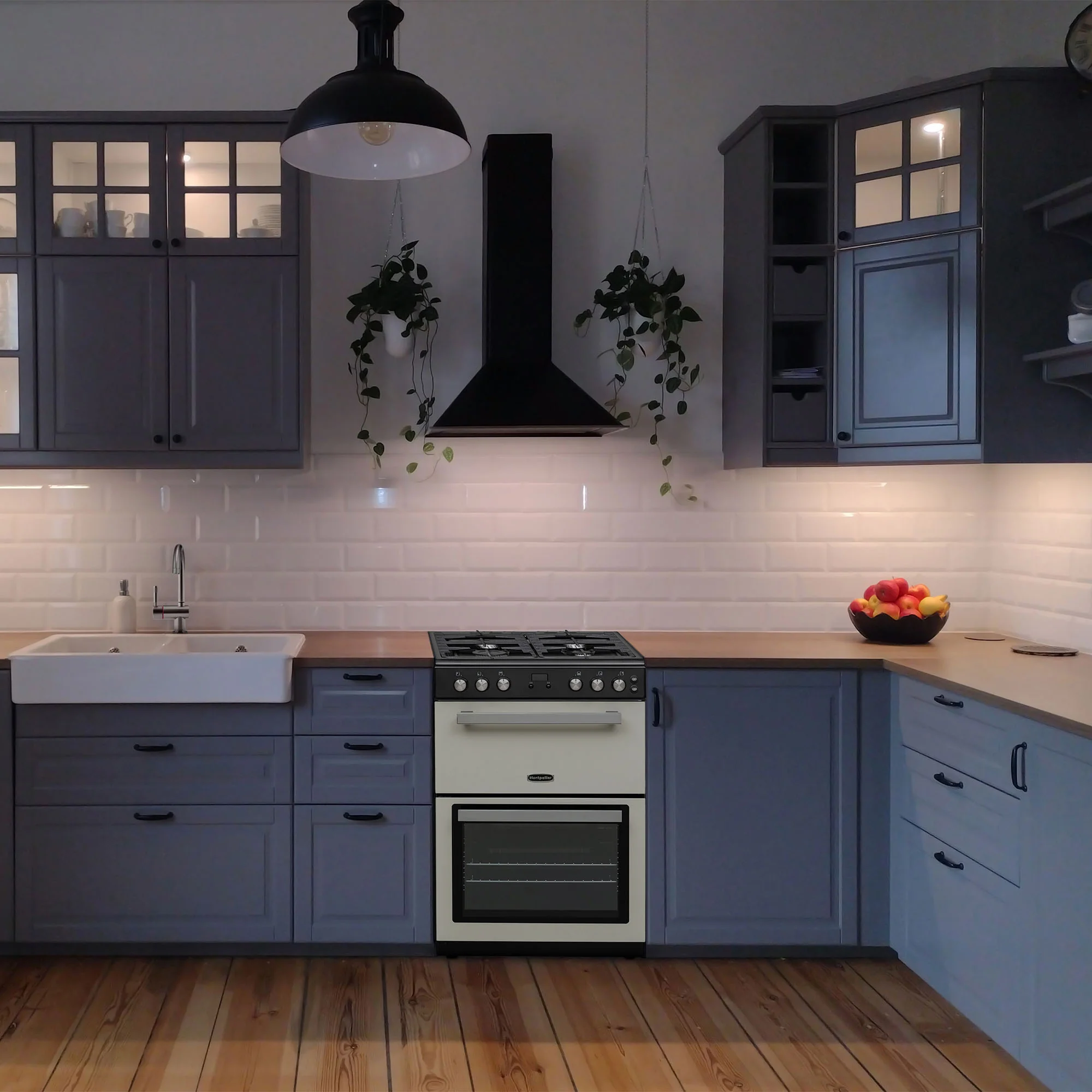 Montpellier MMRG60C - Cream 60cm Mini Range Gas Cooker - Double Oven, Integrated Grill - A+/A Energy - Image 5