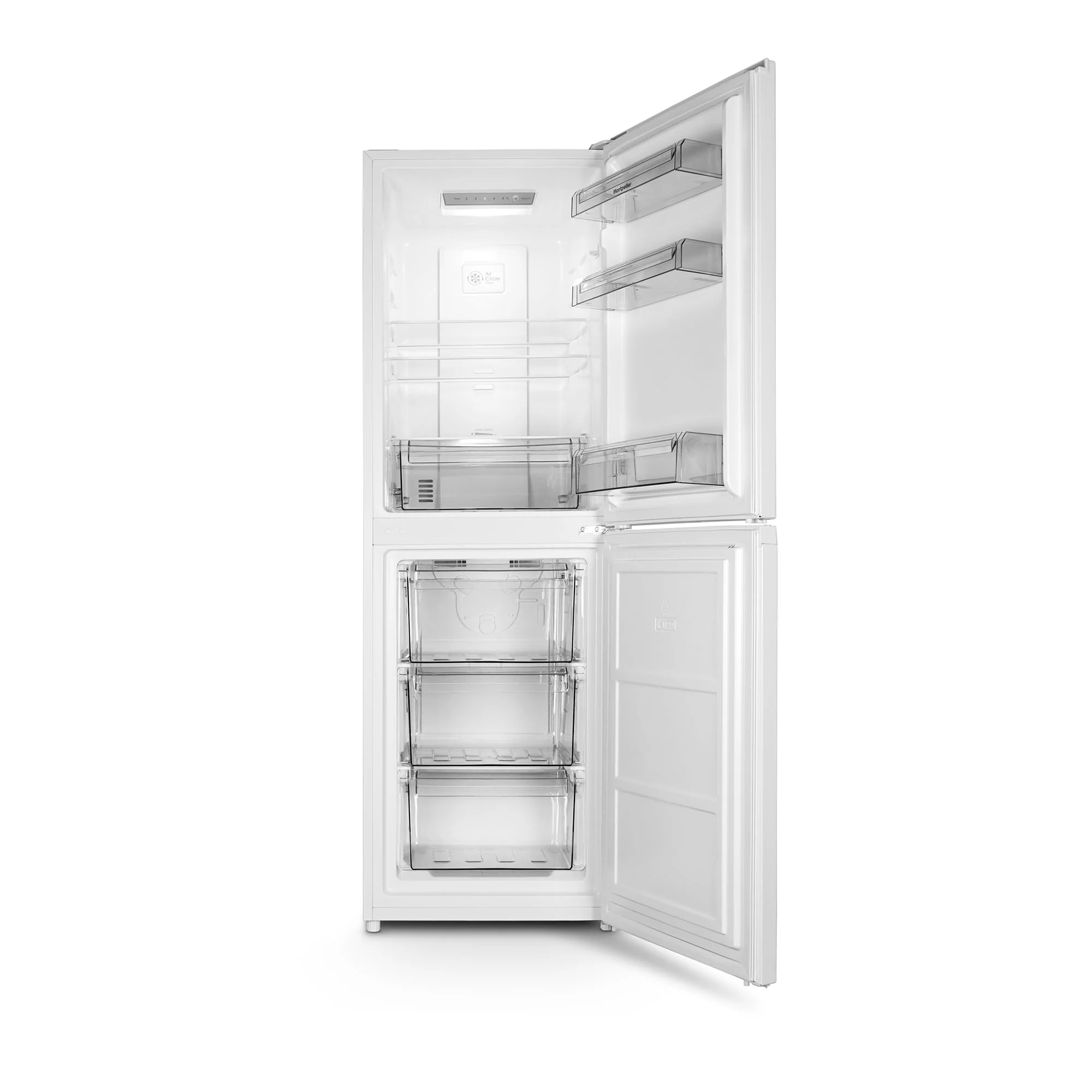 Montpellier MNF167EW - White Freestanding 50/50 Frost Free Fridge Freezer - E energy - Image 3