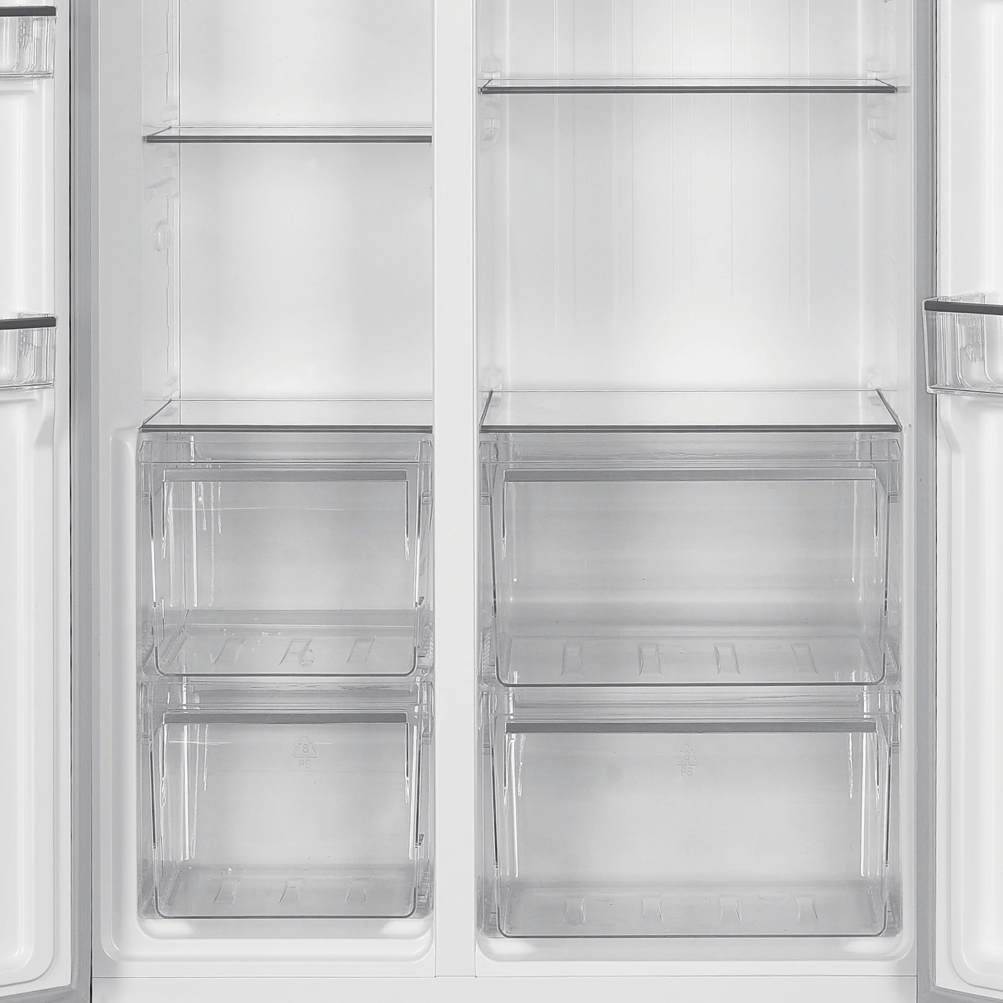 Montpellier MSBS442X - Inox American Style Side by Side Fridge Freezer - 442L - E Energy Rating - Image 4