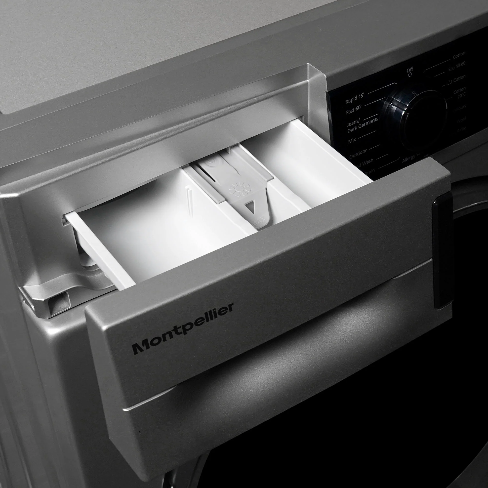 Montpellier MWM814BLS - Silver Freestanding 8KG Washing Machine - 1400 RPM - A energy - Image 7