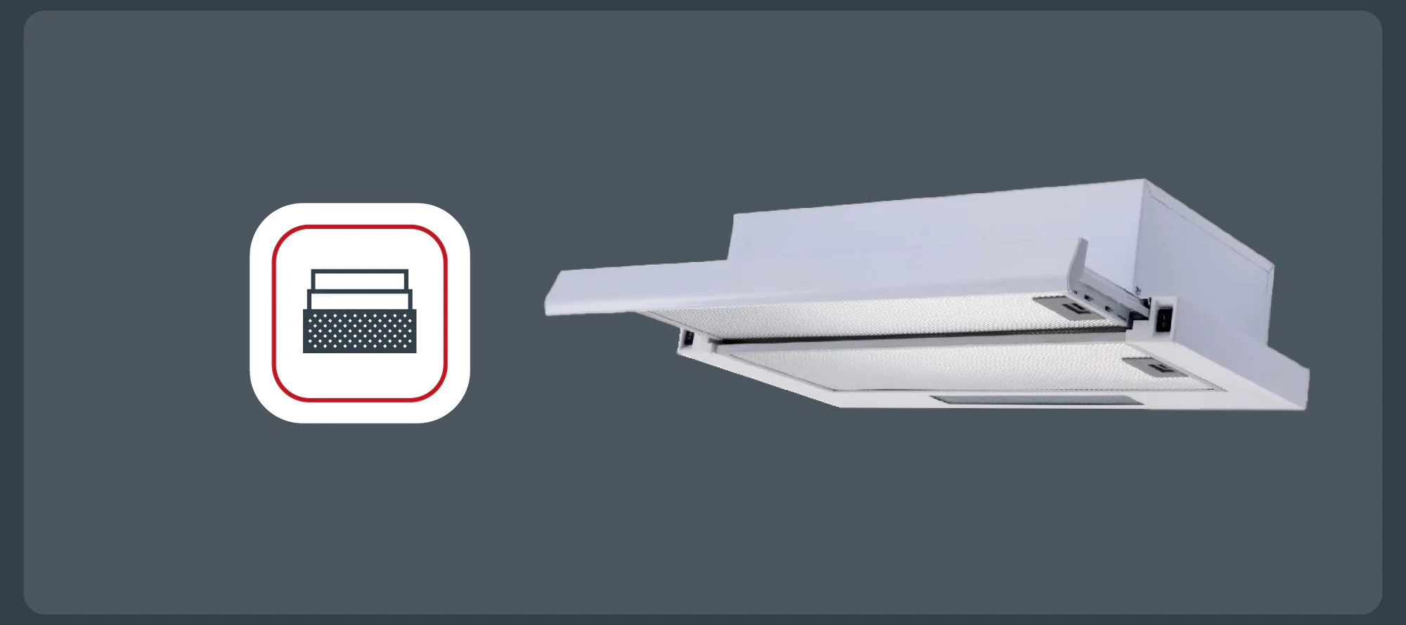 Montpellier TCH291 - Stainless Steel 90cm Telescopic Extractor Hood - 200m³/h Extraction - A Energy Rated - Image 4