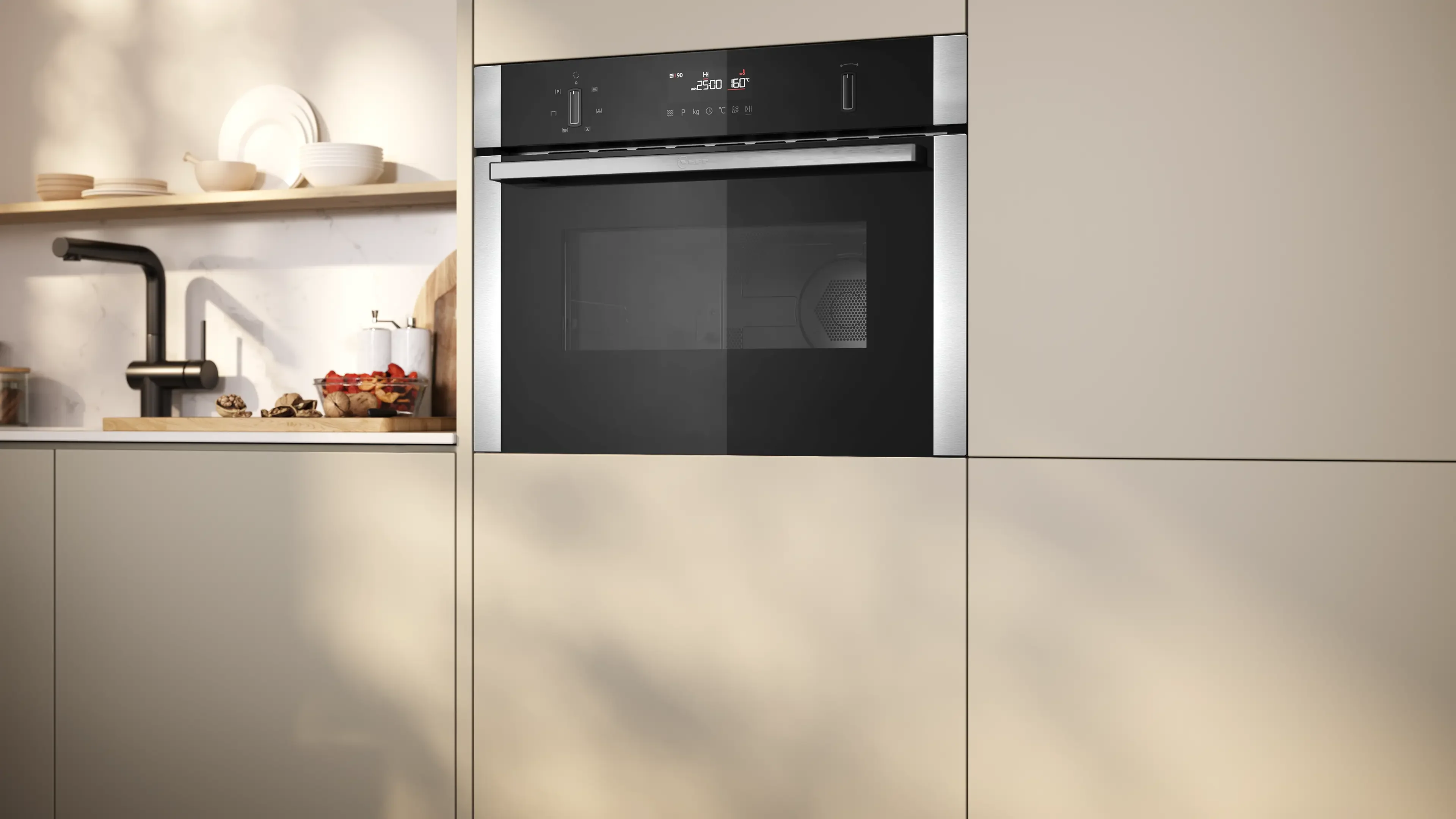 Neff C1AMG84N1B - Stainless Steel Built-in Combination Microwave - 44L - Image 4