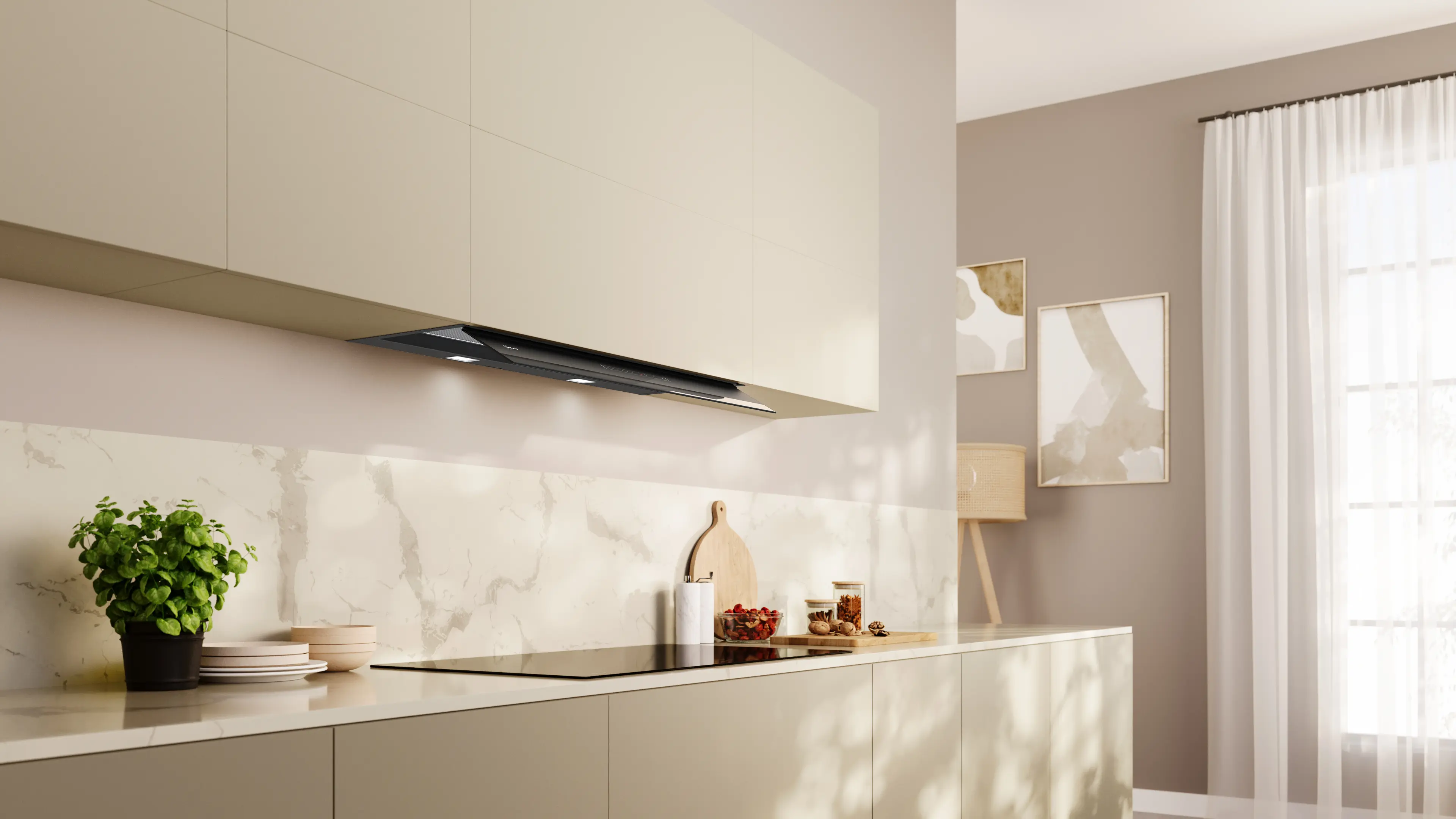 Neff D98XET2S0B - Black Integrated Hood 90cm - 851 m³/h - A+ Energy - Image 2