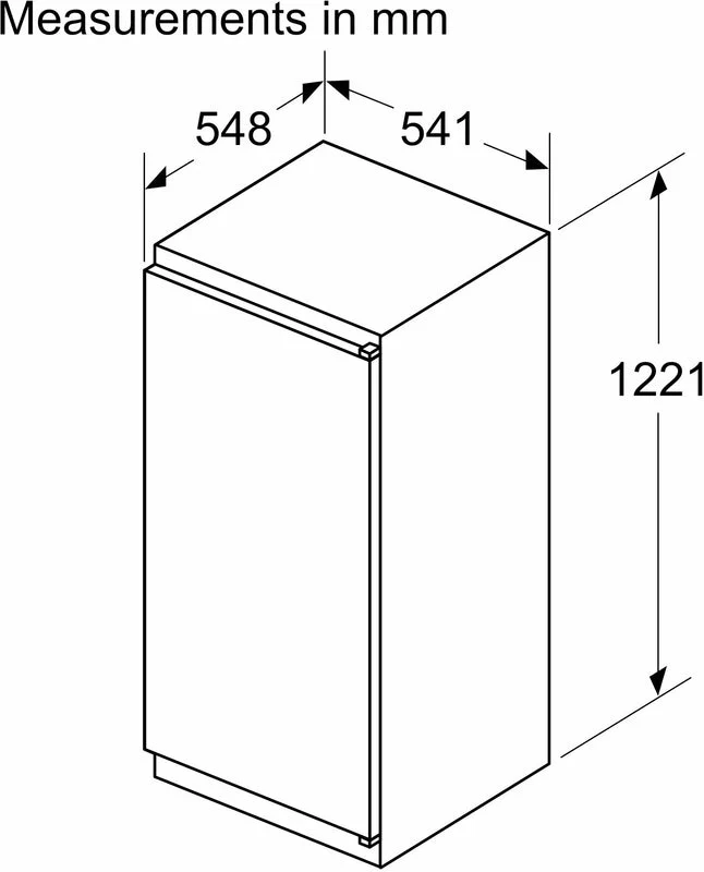 Neff KI1411SE0G - White Integrated Larder Fridge - 204L - E Rated - Image 5