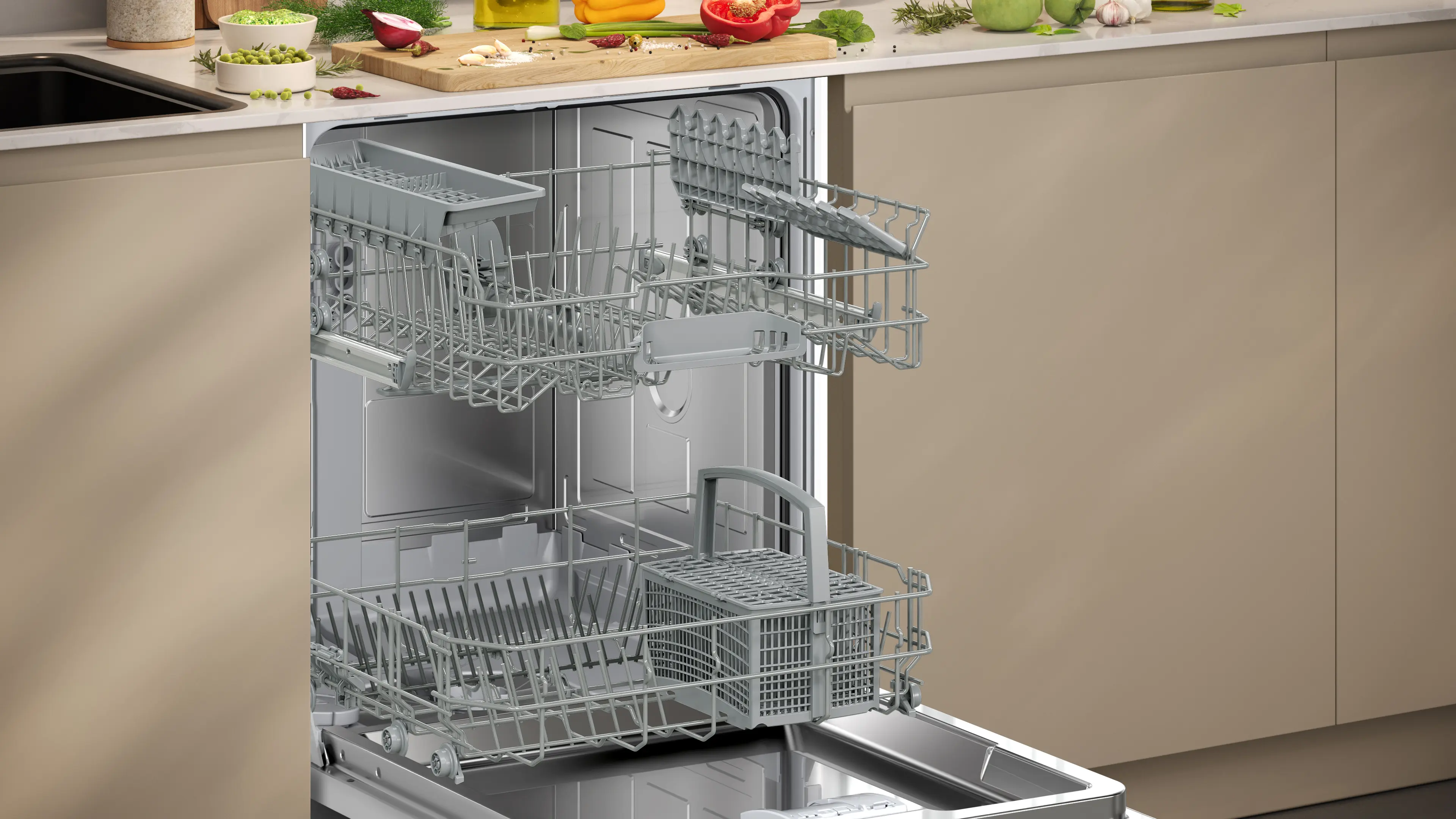 Neff S175HTX14G - Fully Integrated Dishwasher 60cm - Variable Hinge - C Energy - Image 8