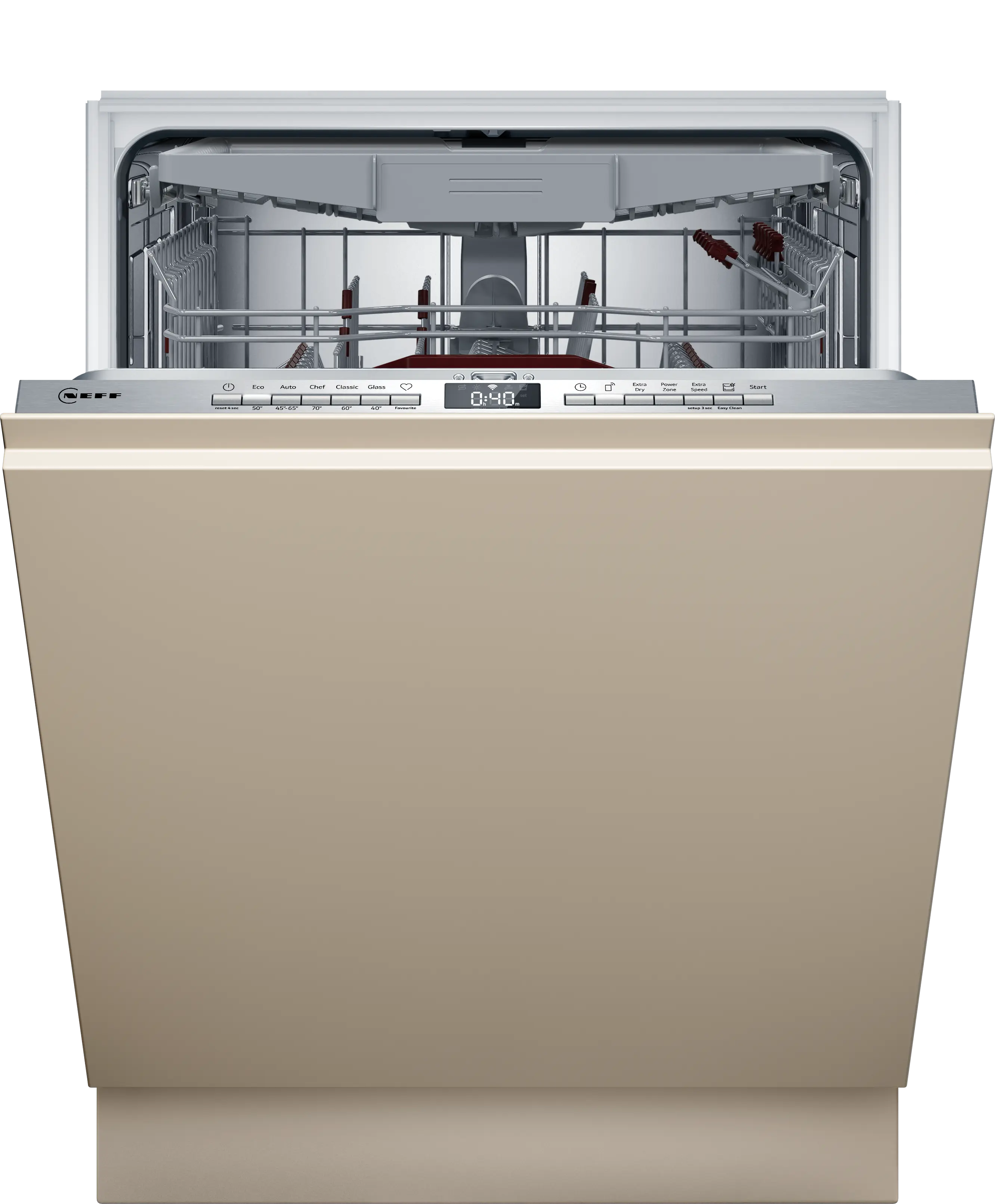Neff S195HCX17G - Fully Integrated Dishwasher 60cm - Chef 70°C Programme - C Energy