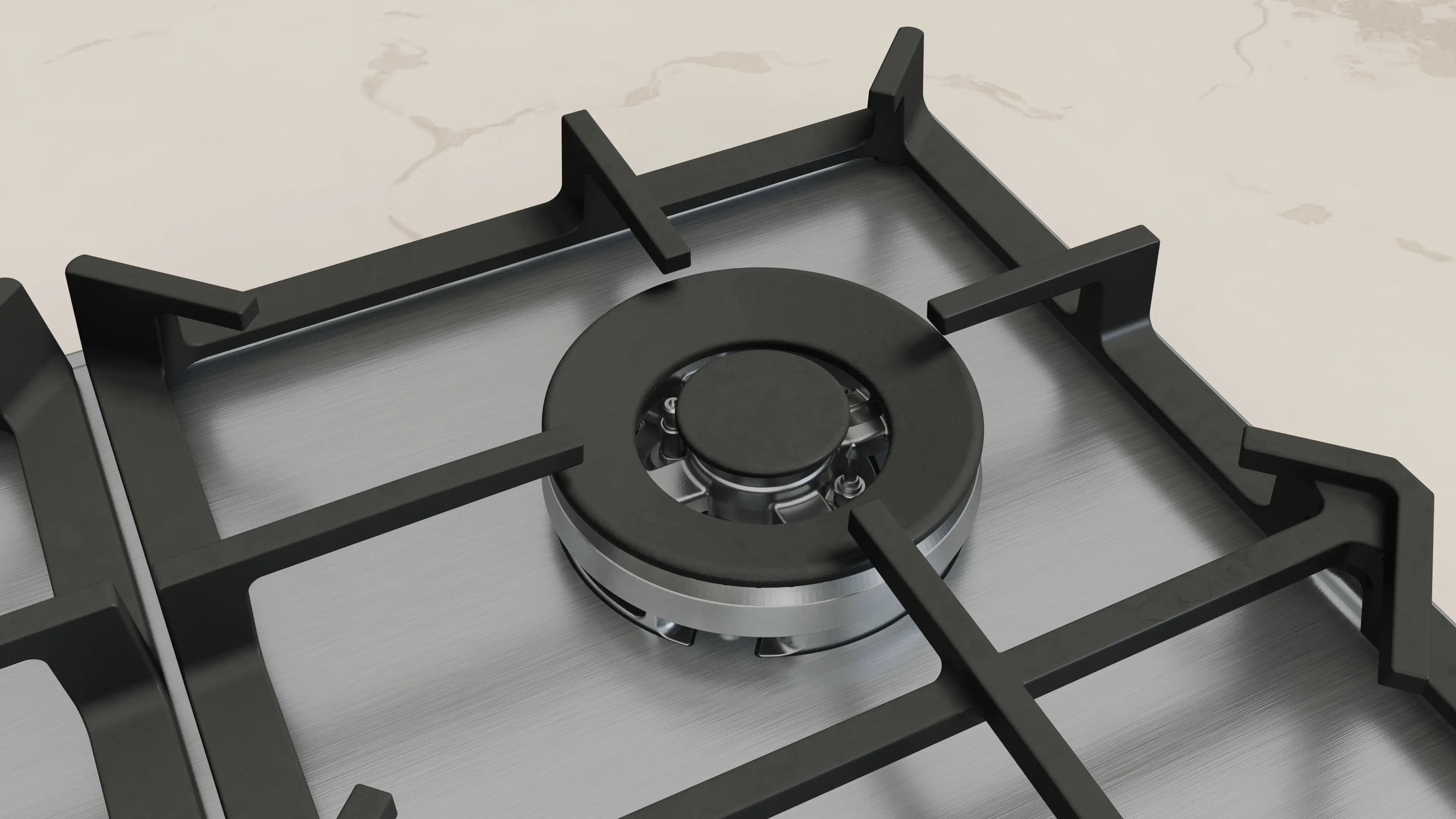 Neff T26CIH8N0 - Stainless Steel 60cm Gas Hob - 4 Burners - Image 5