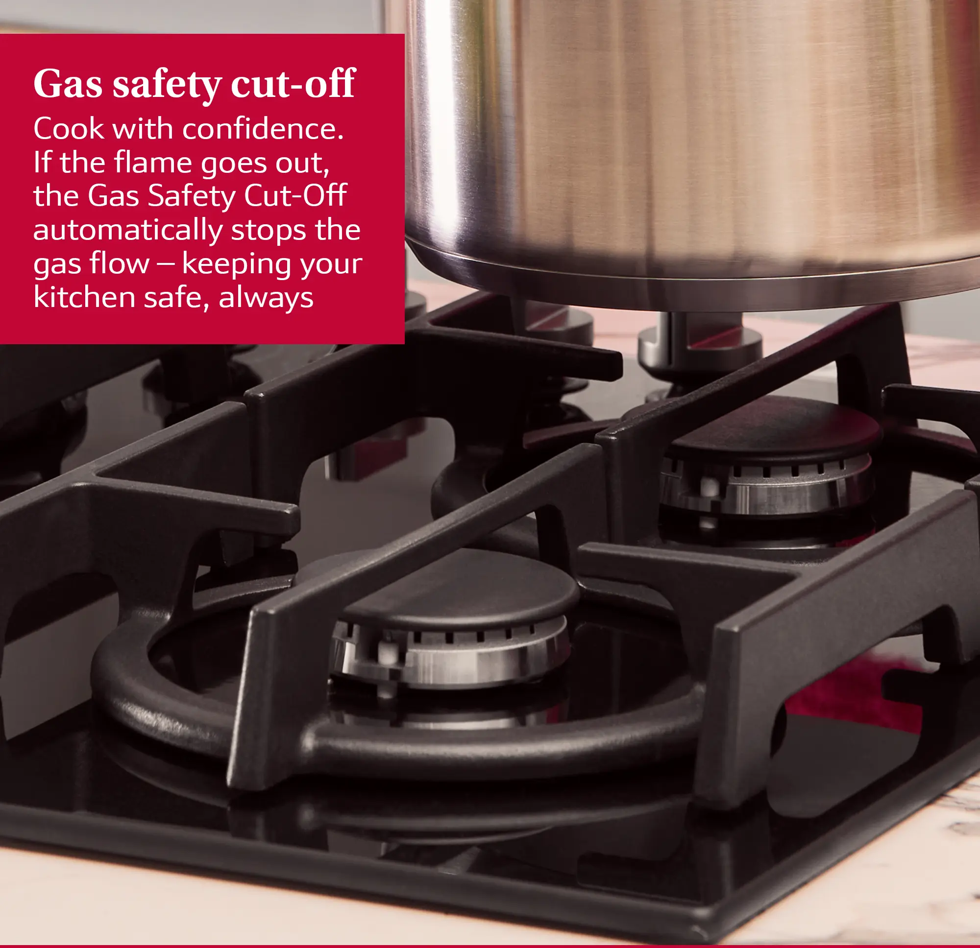 Neff T27CIQ8S0 - Black Gas Hob - 75cm - 5 Cooking Zones - Image 9