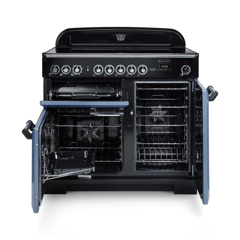 Rangemaster CDL100EIBL/C - Black/Chrome Range Cooker - 155L - A Rated - Image 2