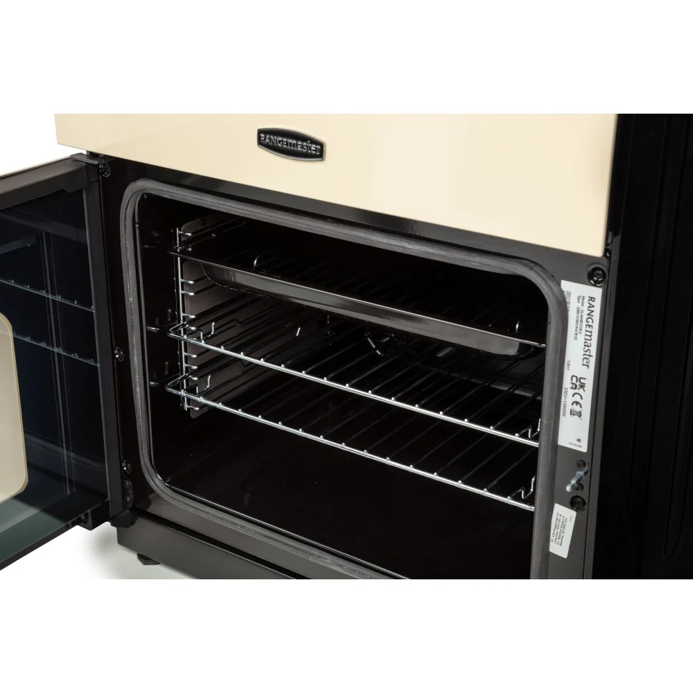 Rangemaster CLA60EICR/C - Cream Electric Cooker - Induction 4 Zone Hob - Double Oven 69/39L - A Energy Rating - Image 4