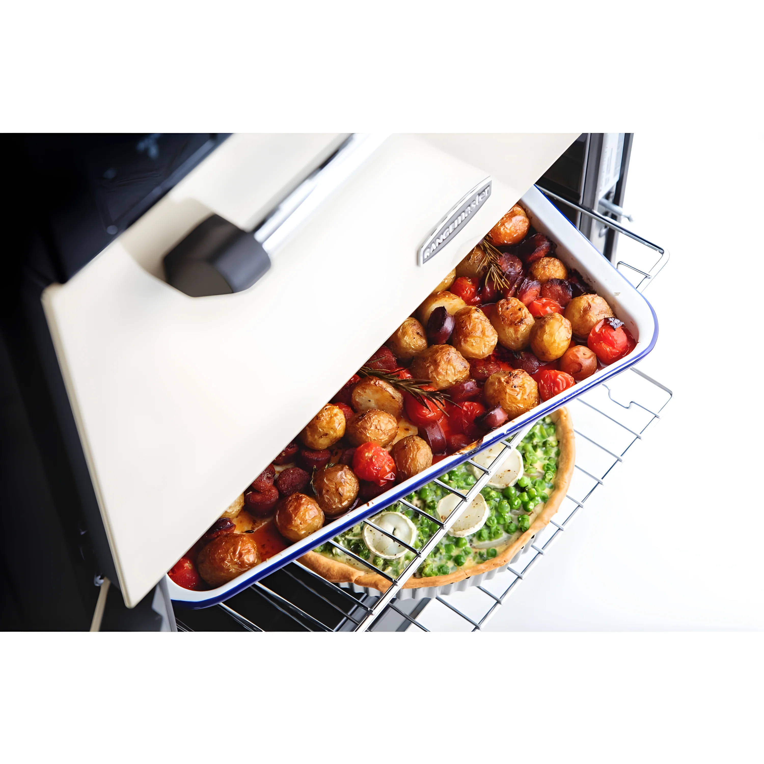 Rangemaster CLA60NGFCR/C - Cream Double Oven Gas Cooker - 4 Zones - A+ Energy Rating - Image 3