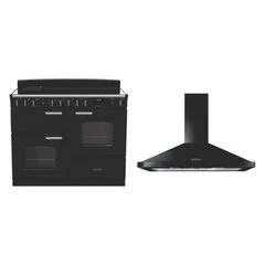 Rangemaster CLDLO110EIPCBL/CM1 Classic Deluxe - Charcoal Black/Chrome Range Cooker - 110cm Induction - A Energy - Image 5