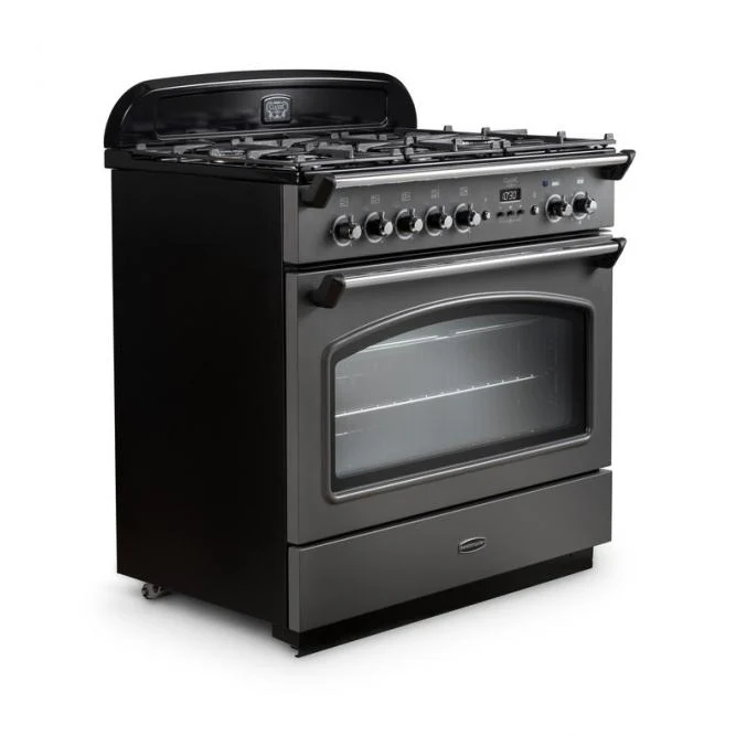 Rangemaster Classic FX CLAS90FXDFFMG/B - Mineral Green/Brass 90cm Range Cooker - Dual Fuel - A Rated - Image 2