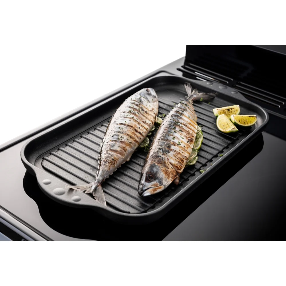 Rangemaster CLDL100EIPCBL/CM1 - Charcoal Black/Chrome 100cm Range Cooker - Induction - A Rated - Image 4