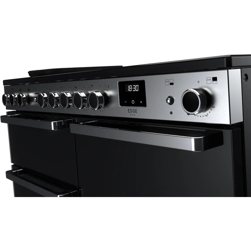 Rangemaster EDDLO110EIGBLK/CM1 Edge Deluxe 110cm Induction Black Glass/Chrome - Image 8