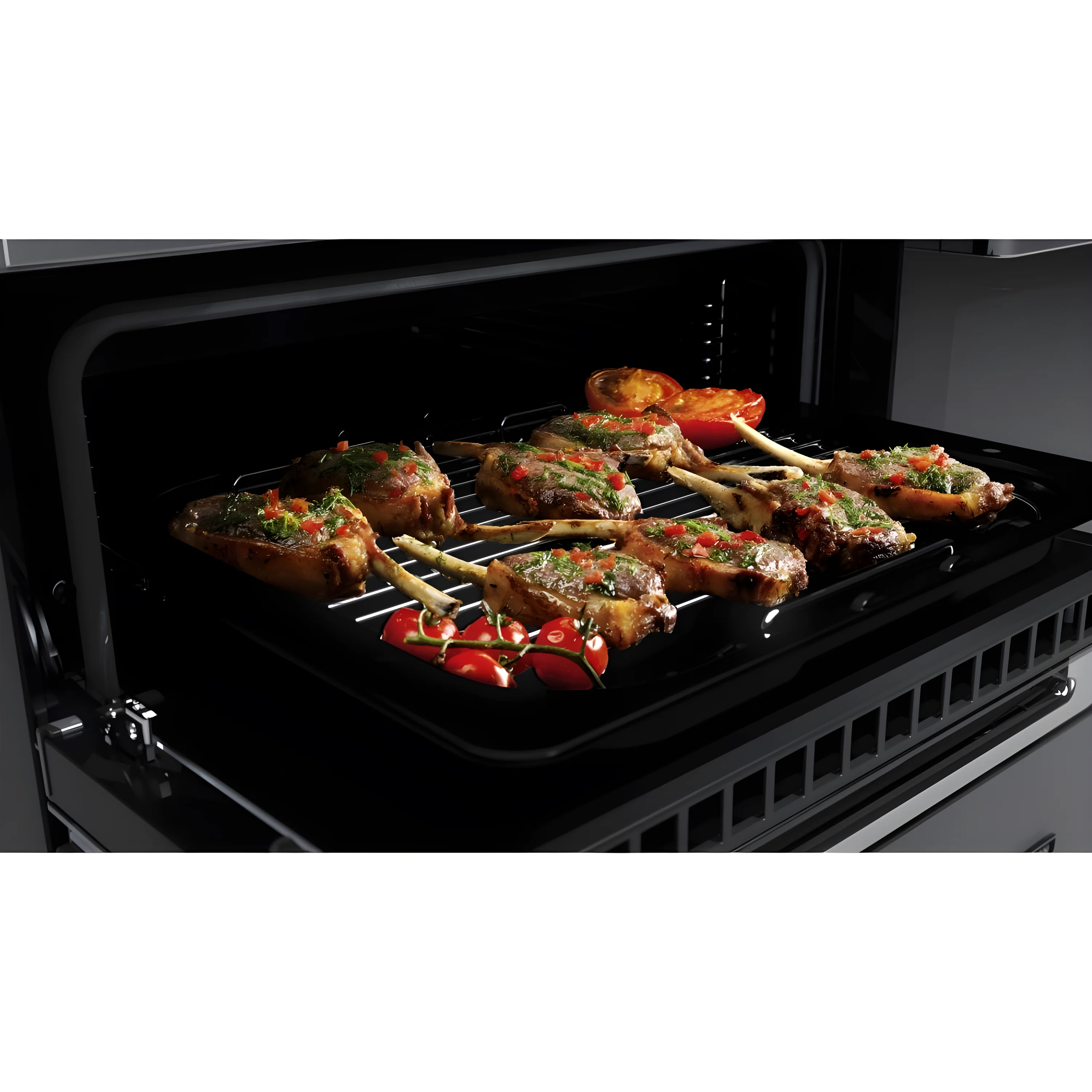 Rangemaster EDDL90EIGBLK/CM1 Edge Deluxe 90cm Induction Black Glass/Chrome - Image 5
