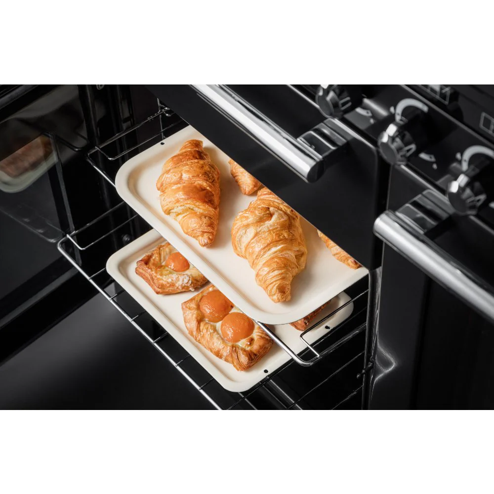 Rangemaster EDL110DFFBL/C - Black/Chrome 110cm Range Cooker - Dual Fuel - A Energy Rated - Image 4