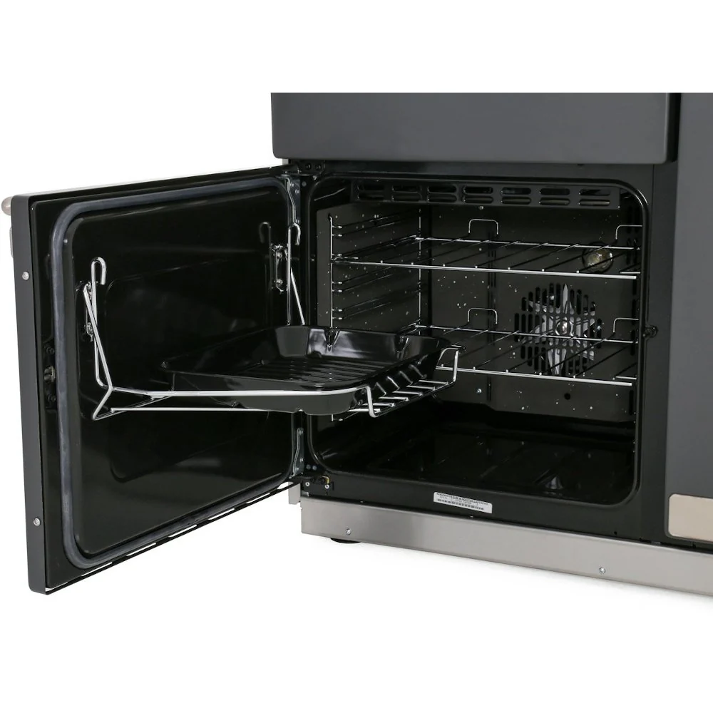 Rangemaster Elise ELS90EIRD - Cherry Red/Brushed Chrome Range Cooker - 90cm Induction - A Rated - Image 3