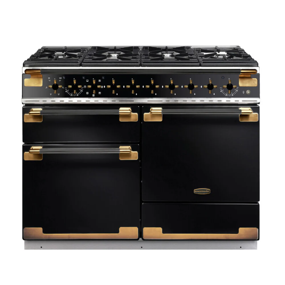 Rangemaster ELS110DFFGB/BE - Black Dual Fuel Range Cooker - 110cm - 79L - Image 2