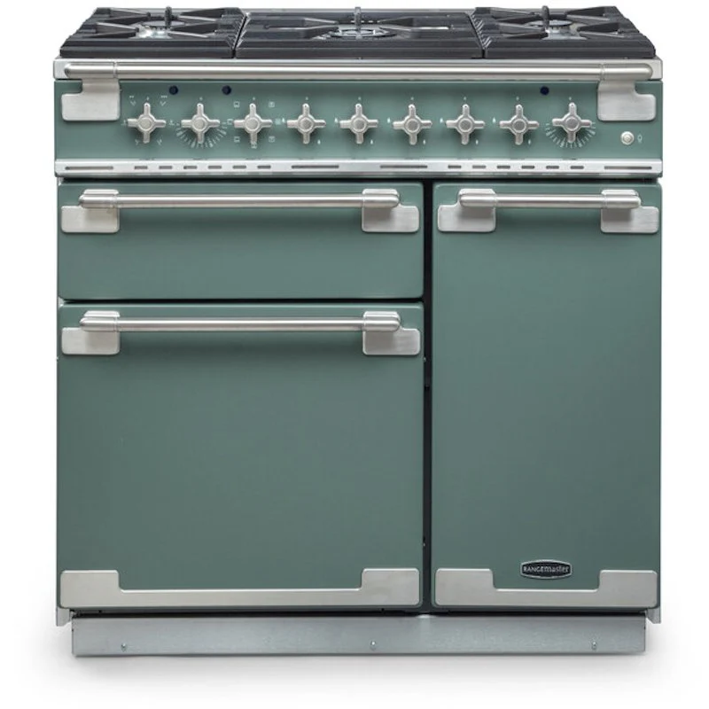 Rangemaster ELS90DFFCR - Cream/Chrome 90cm Dual Fuel Range Cooker - Twin Cavity - A Rated - Image 4