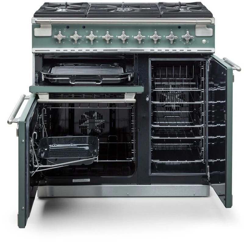 Rangemaster ELS90DFFRD - Cherry Red Range Cooker - 90cm Dual Fuel - A Rated - Image 2