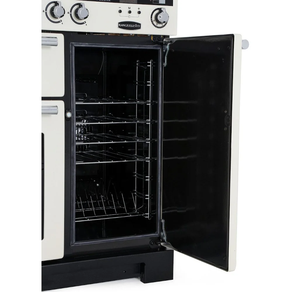 Rangemaster Encore EDL90DFFBL/C - Black Dual Fuel Range Cooker - 90cm - A Rated - Image 3
