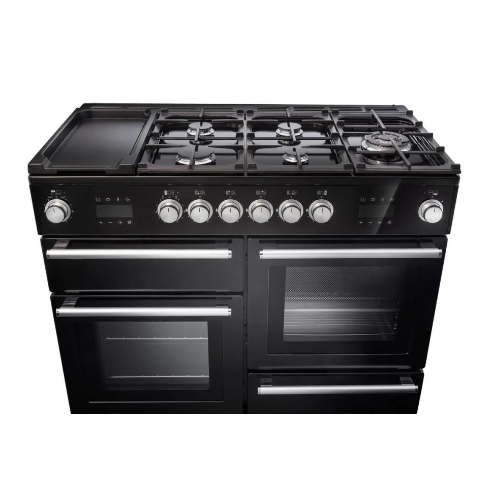 Rangemaster NEX110SODFFSS/C - Stainless Steel 110cm Range Cooker - Dual Fuel with Steam - Image 2